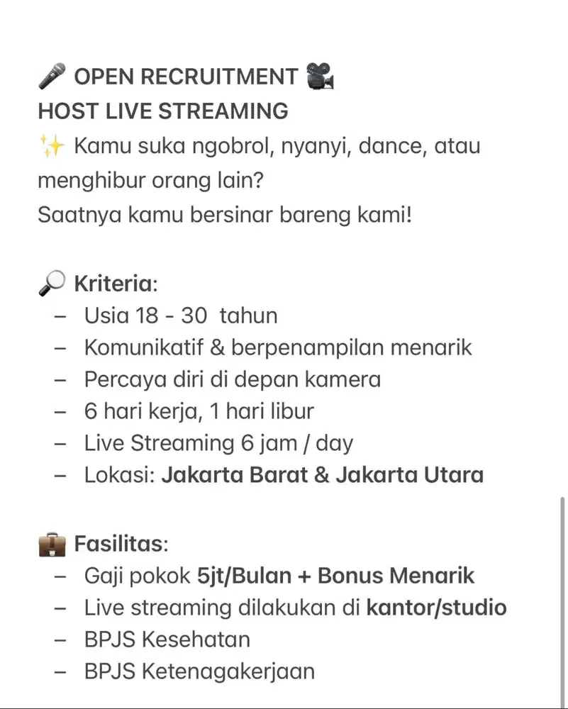 HOST LIVE STREAMING