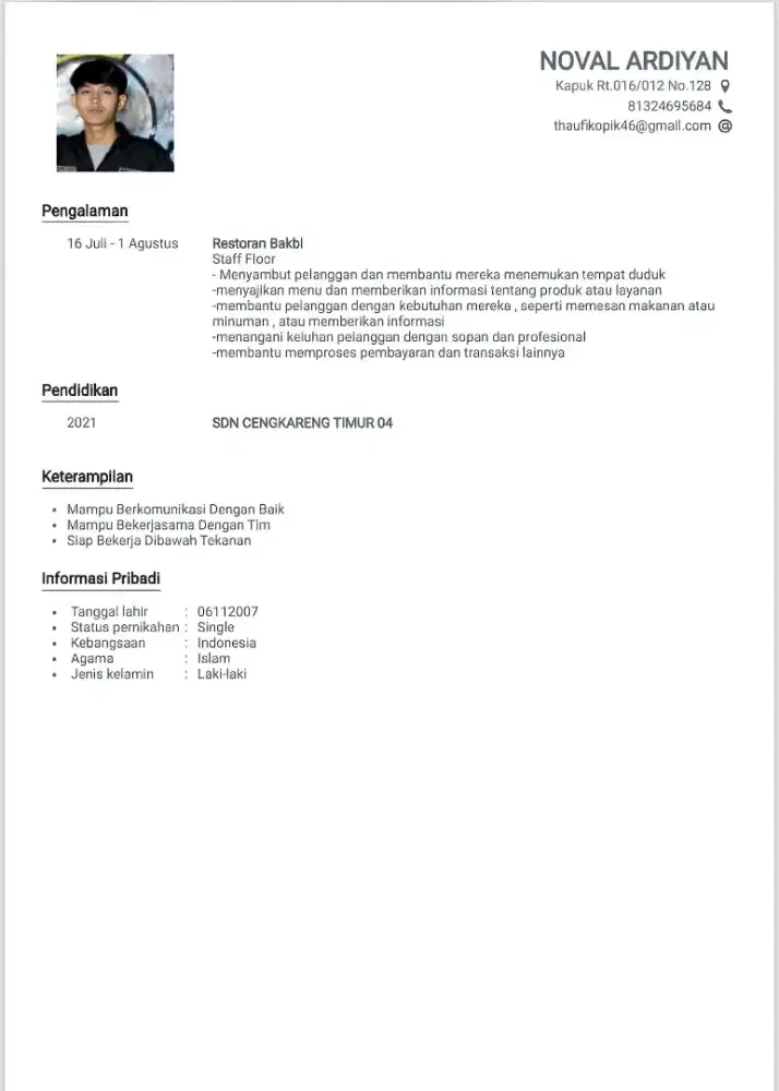 Sudah Siap Bekerja