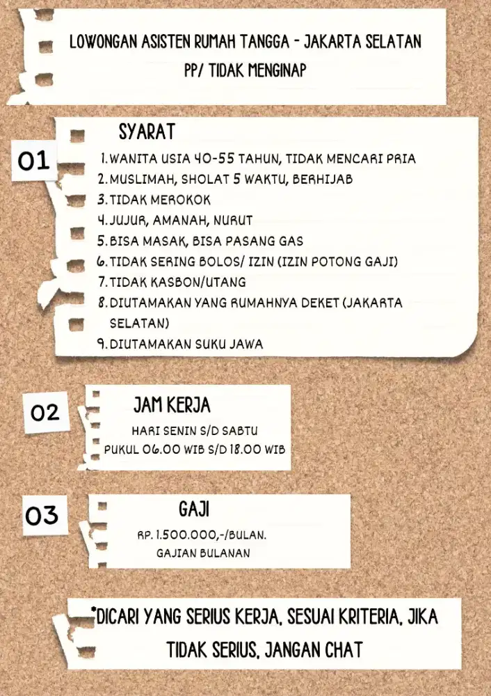 LOWONGAN ART PP TIDAK MENGINAP JAKARTA SELATAN