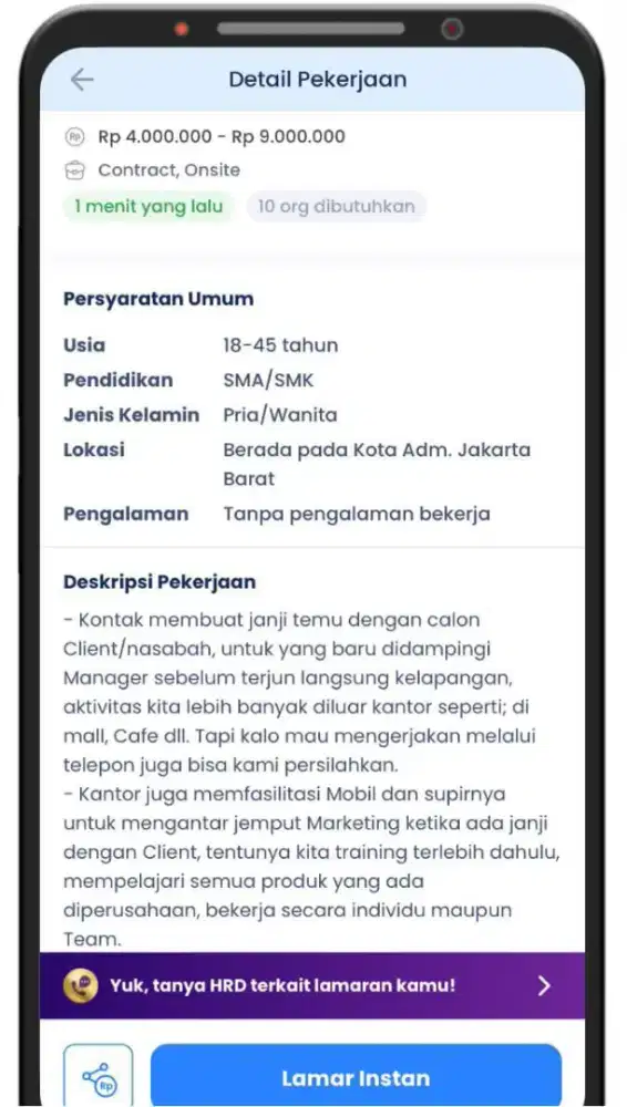 Info loker Staf Marketing