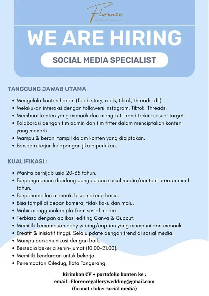 Loker social media specialist