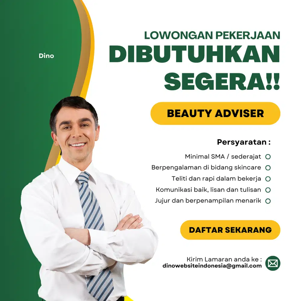 Lowongan Kerja Beauty Adviser SPG Skincare