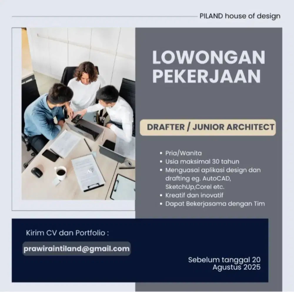 Lowongan pekerjaan Drafter
