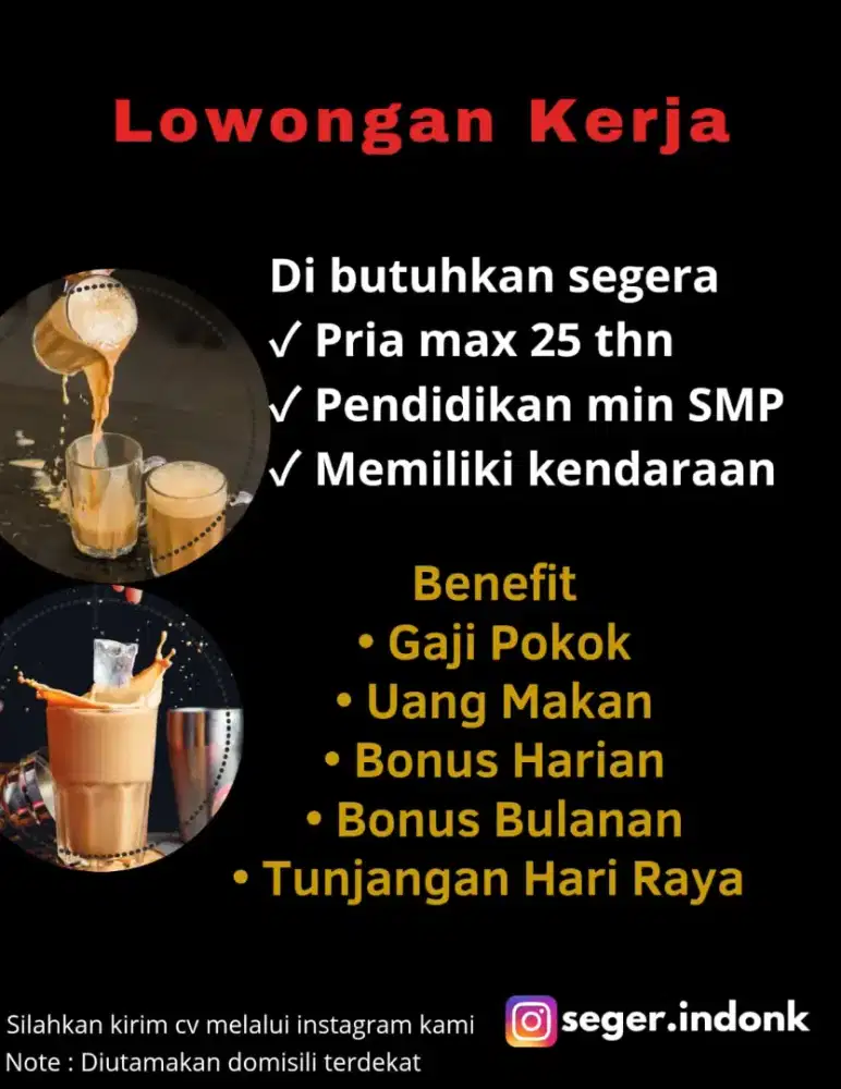 Butuh cepat lowongan kerja khusus pria
