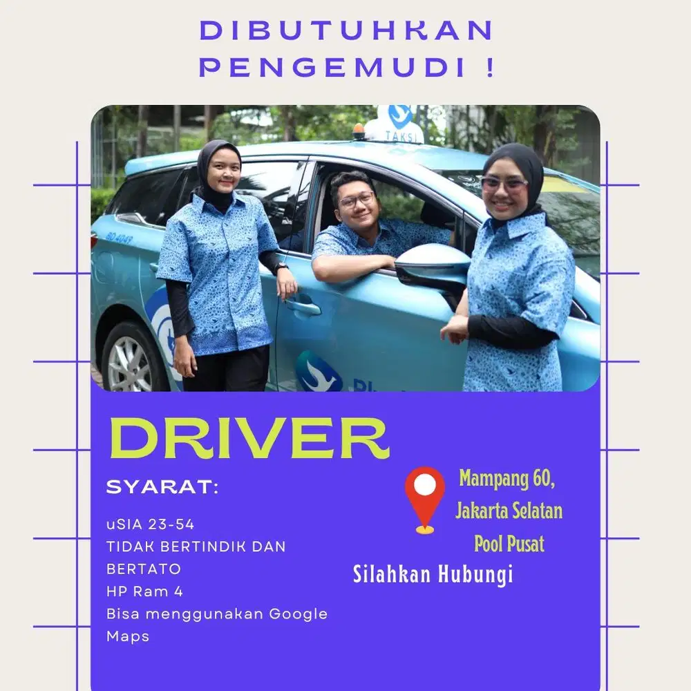 Dibutuhkan sopir pengemudi