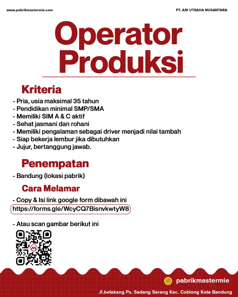 Operator Produksi