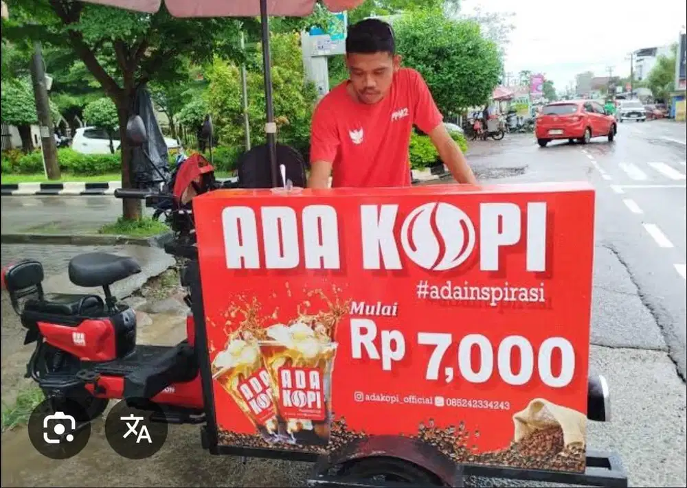 Rider Sepeda Listrik Kopi Keliling