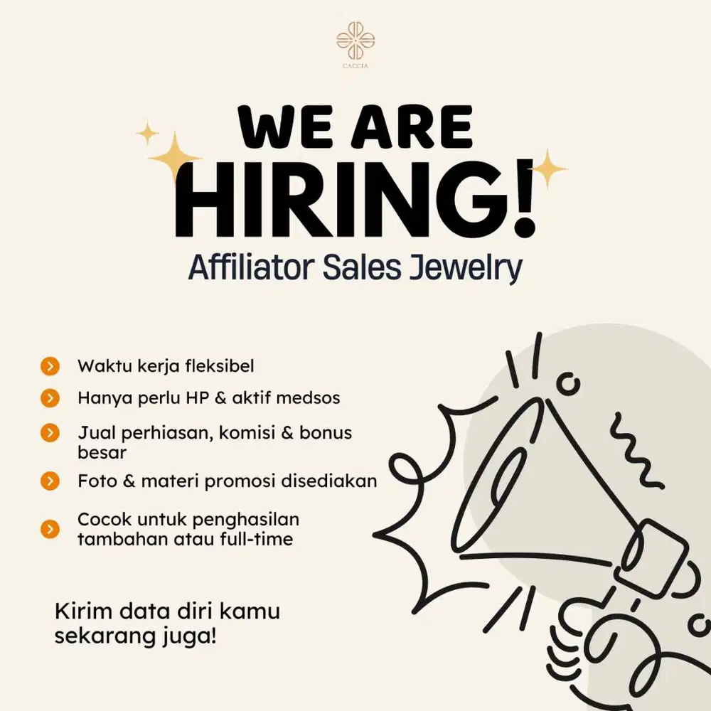 Affiliator untuk Shopcaccia UMKM Perhiasan - WFH