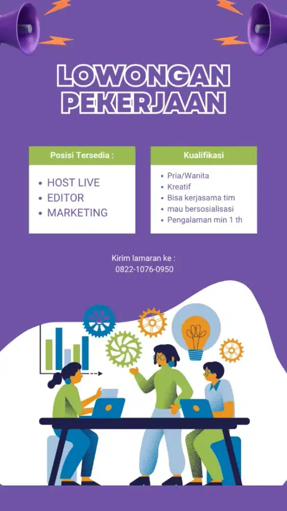 host live, editor, marketing