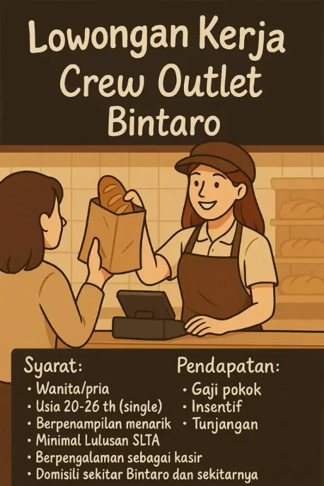 LOWONGAN KERJA CREW OUTLET