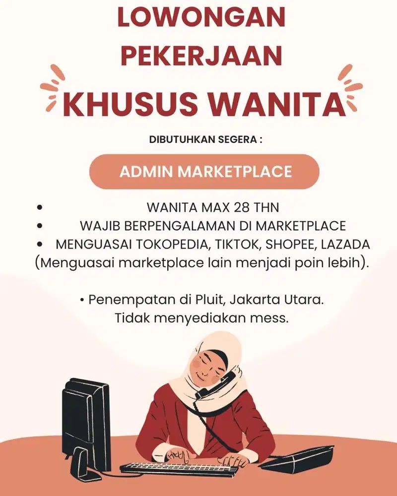 ADMIN MARKETPLACE KHUSUS WANITA