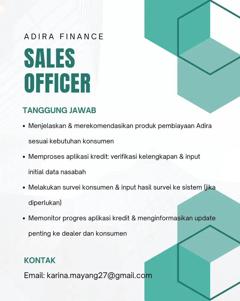 ADIRA FINANCE - SALES