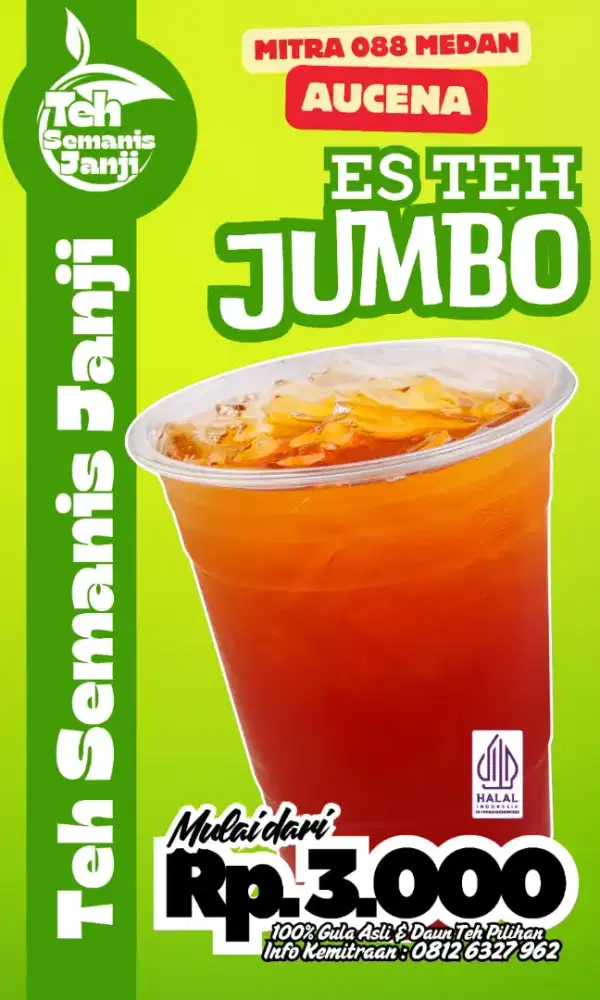 Penjaga Stand Es Teh Jumbo