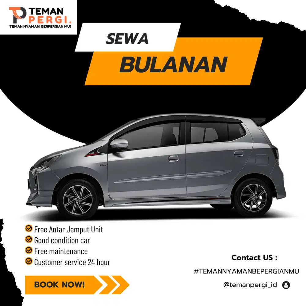 Sewa mobil bulanan mobil pengganti selalu tersedia kapan saja siap!