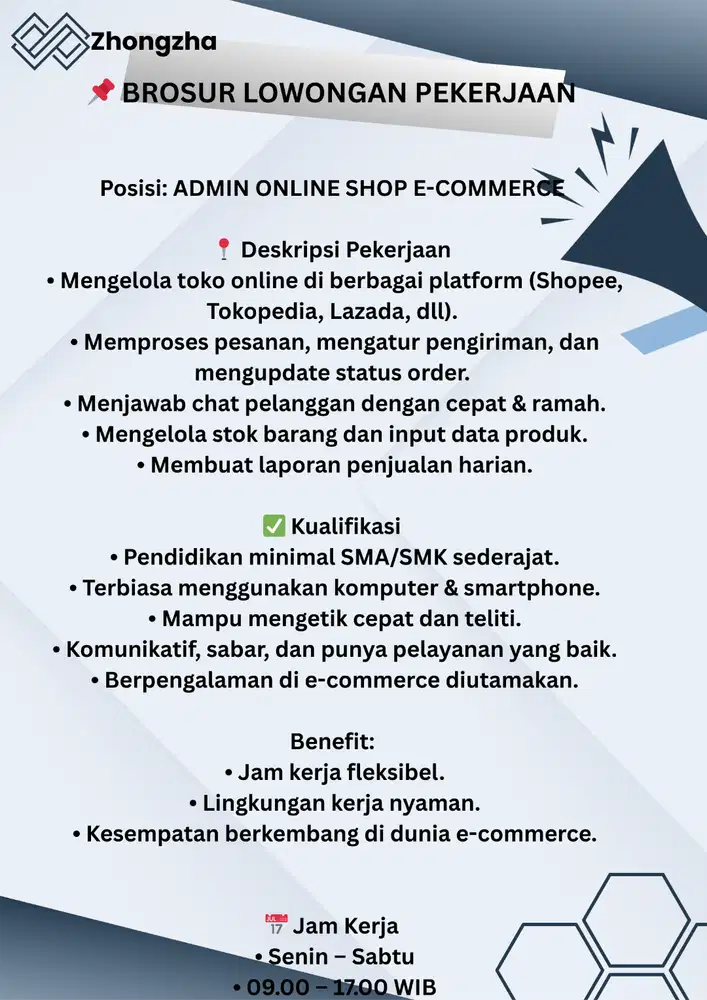 Kami membutuhkan Anda untuk bergabung dengan kami