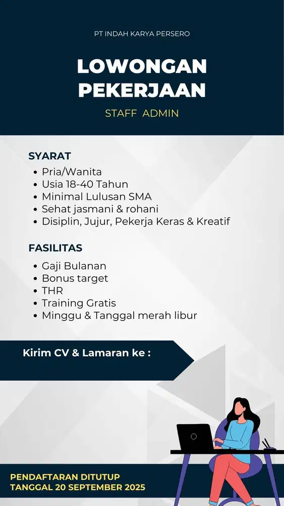 DI BUTUHKAN SEGERA!