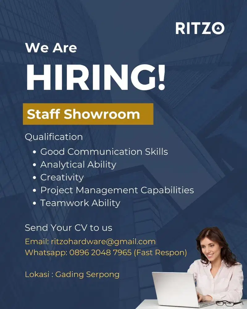 Dibutuhkan Segera Staff Showroom