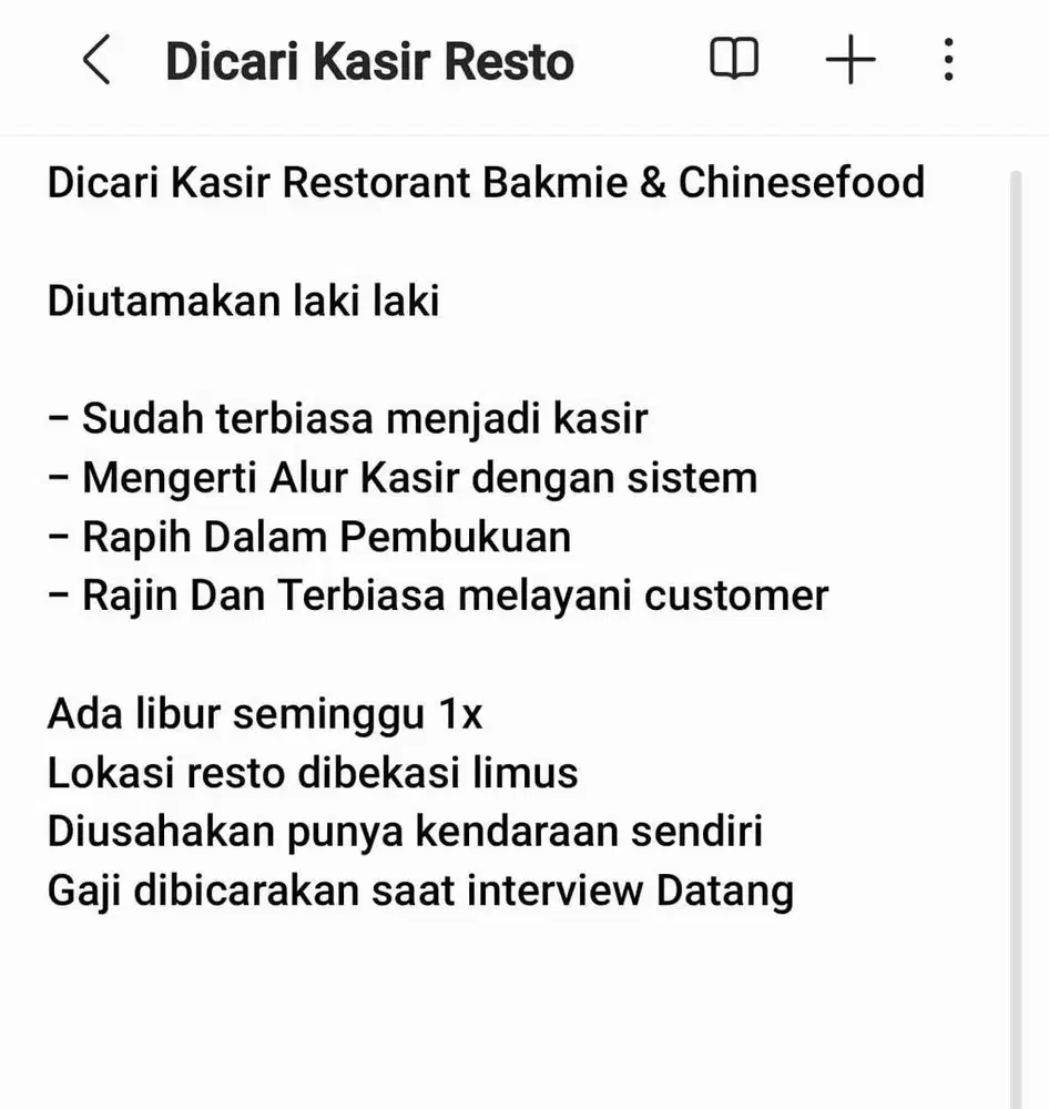 Kasir Resto Makan