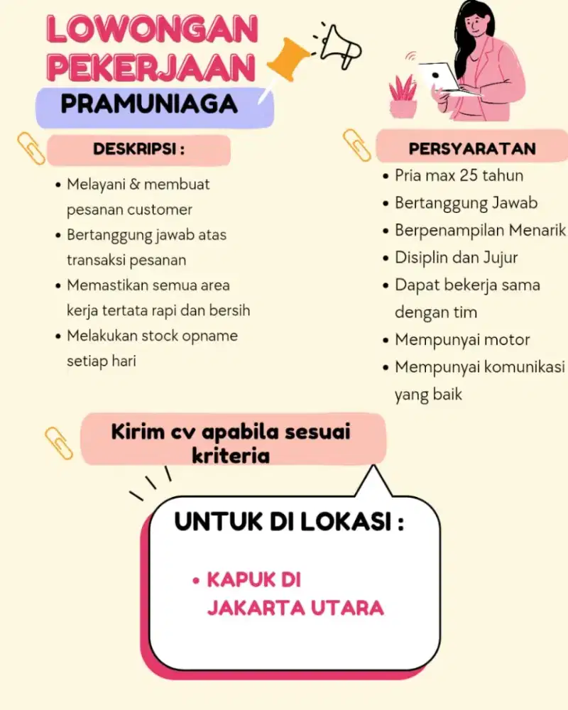 LOWONGAN KERJA DI KAPUK