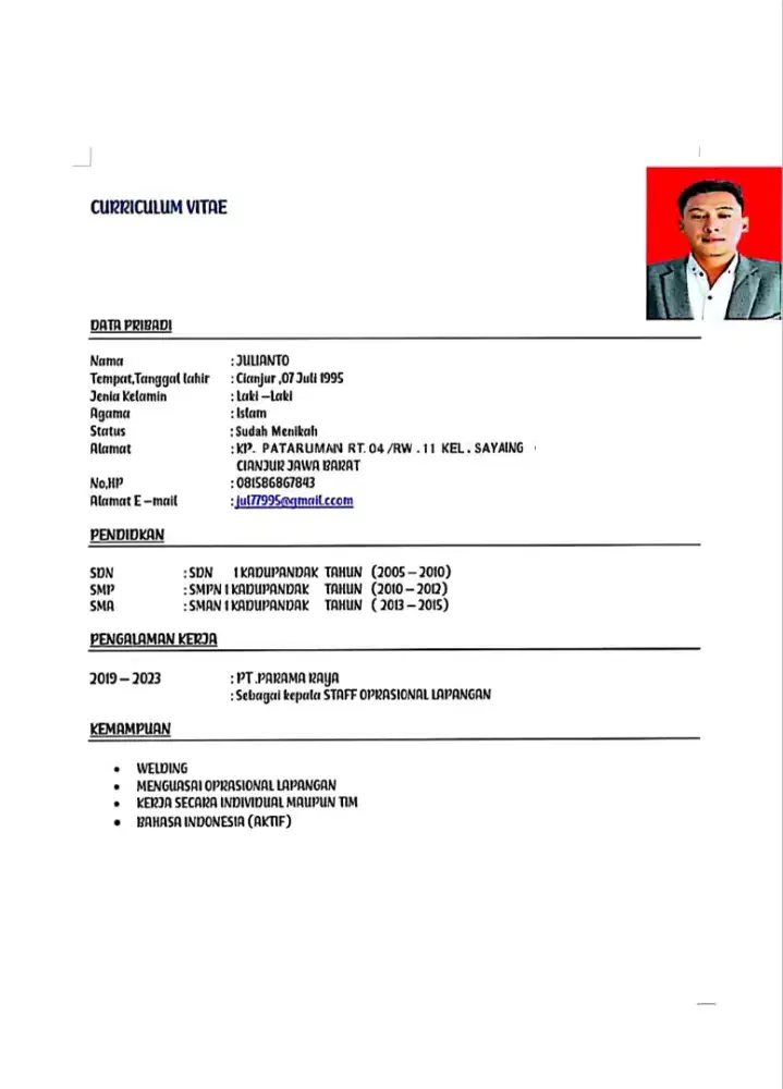 mencari pekerjaan