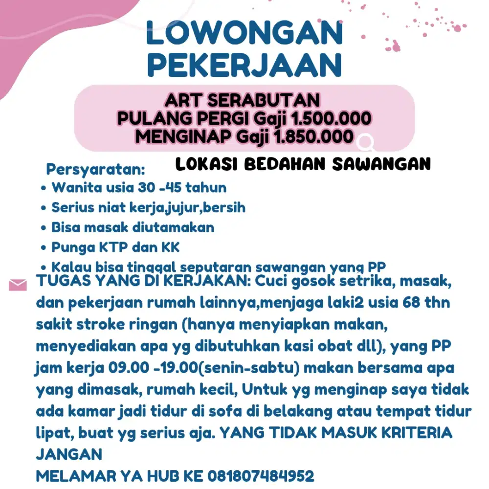 ART Serabutan PP atau NGINAP lokasi bedahan