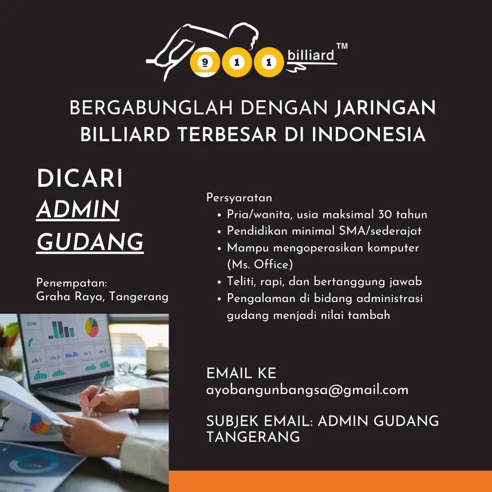 Lowongan Kerja Admin Gudang Tangerang