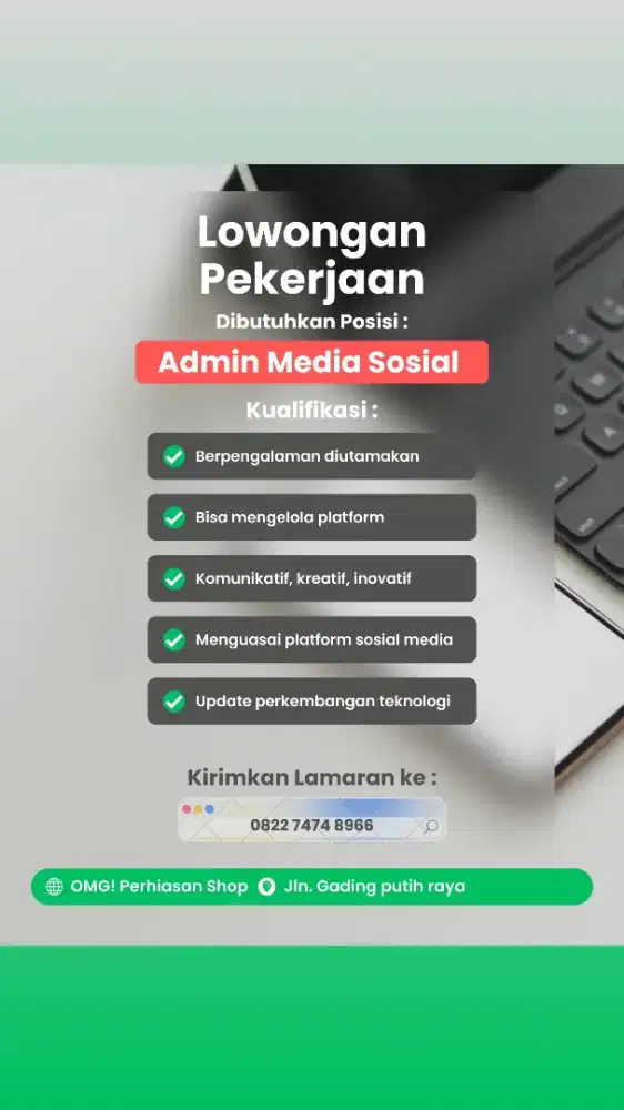 Admin/Operasional toko