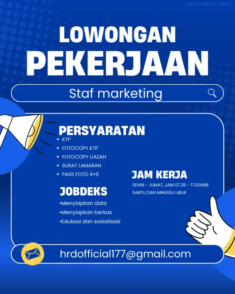 Administrasi staf marketing