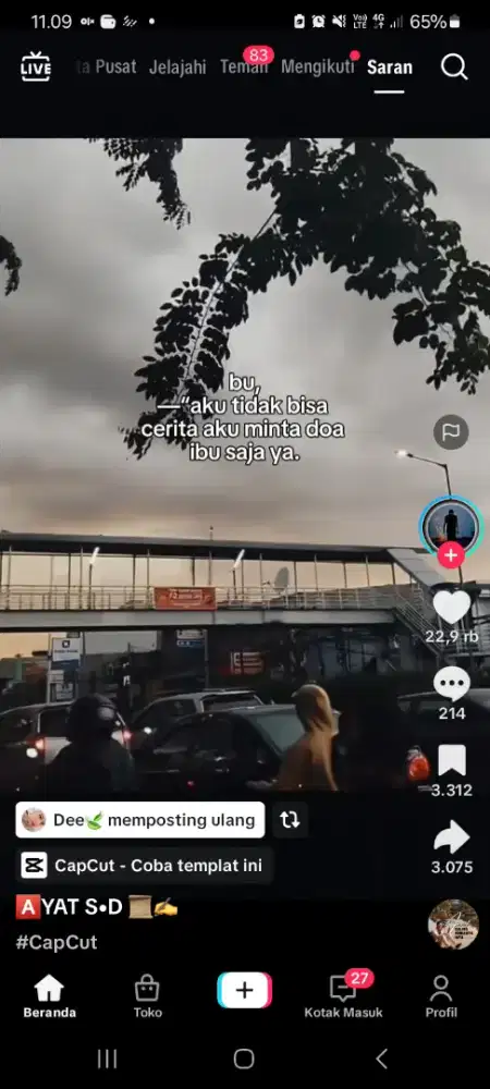 Cari pekerjaan apa saja yg pnting halal.