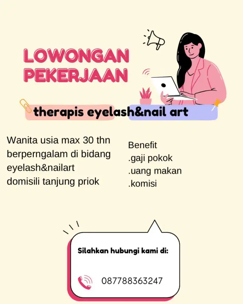 Therapis Eyelash dan Nail art
