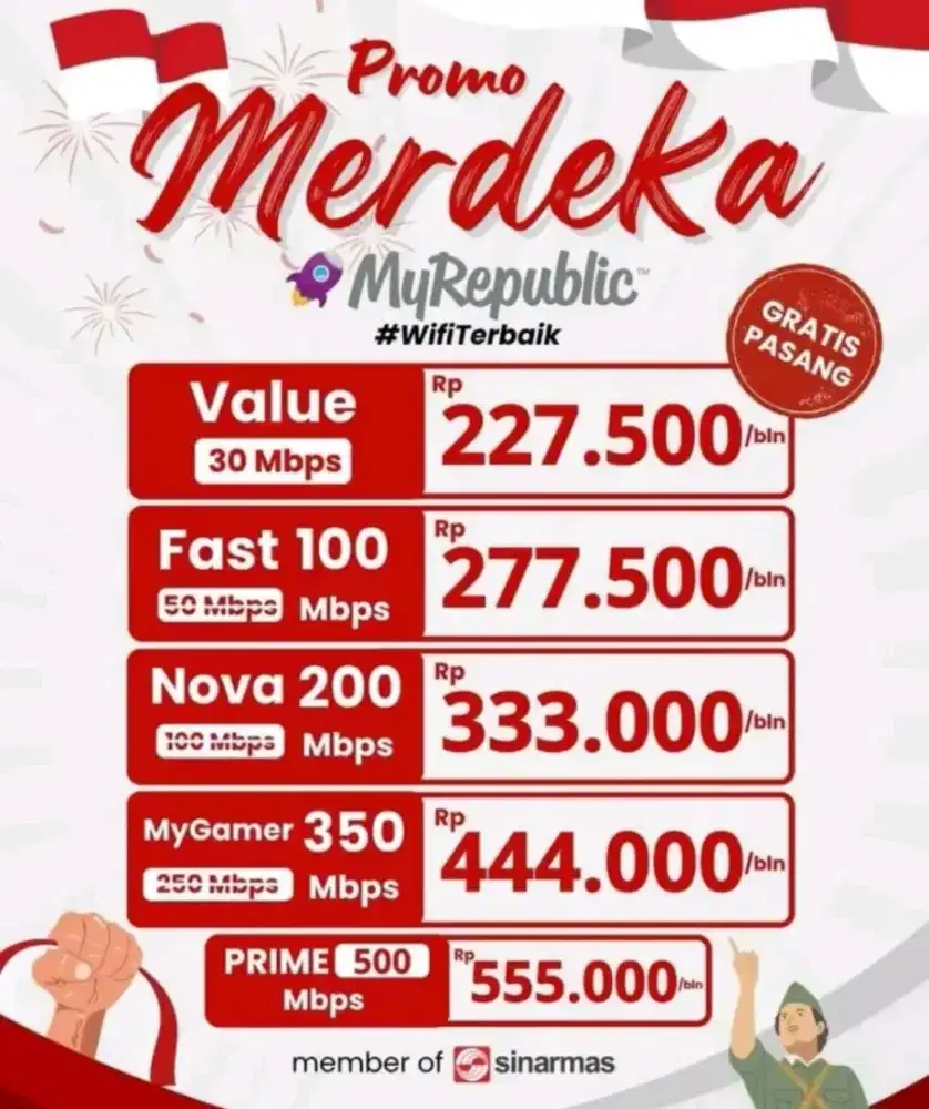 Promo Merdeka wifi MyRepublic