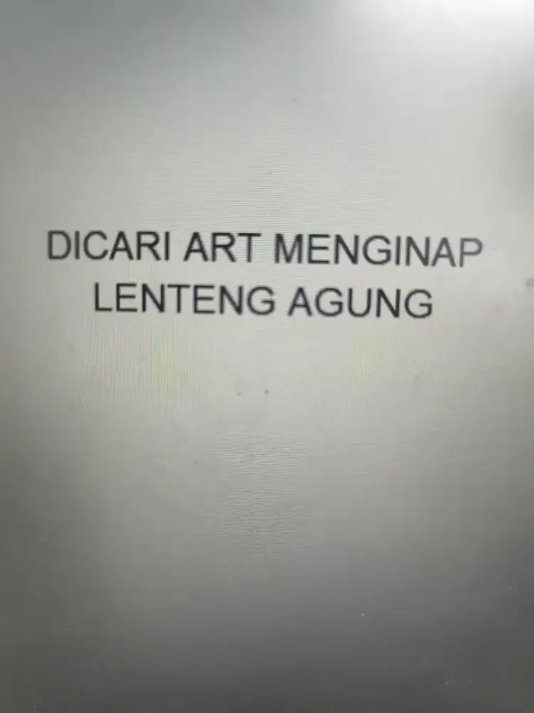 DICARI ART MENGINAP