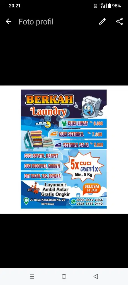 Lowongan kerja laundry