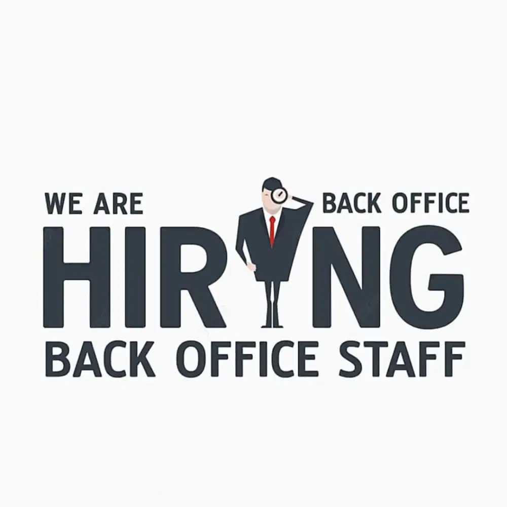 BUTUH SEGERA STAFF BACK OFFICE