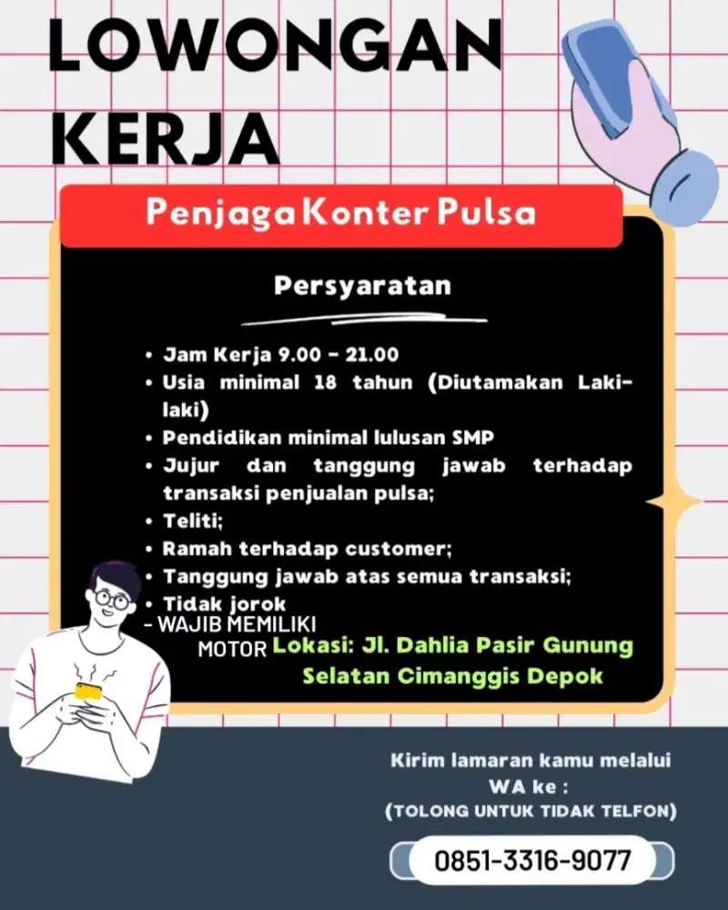 Penjaga Konter Pulsa