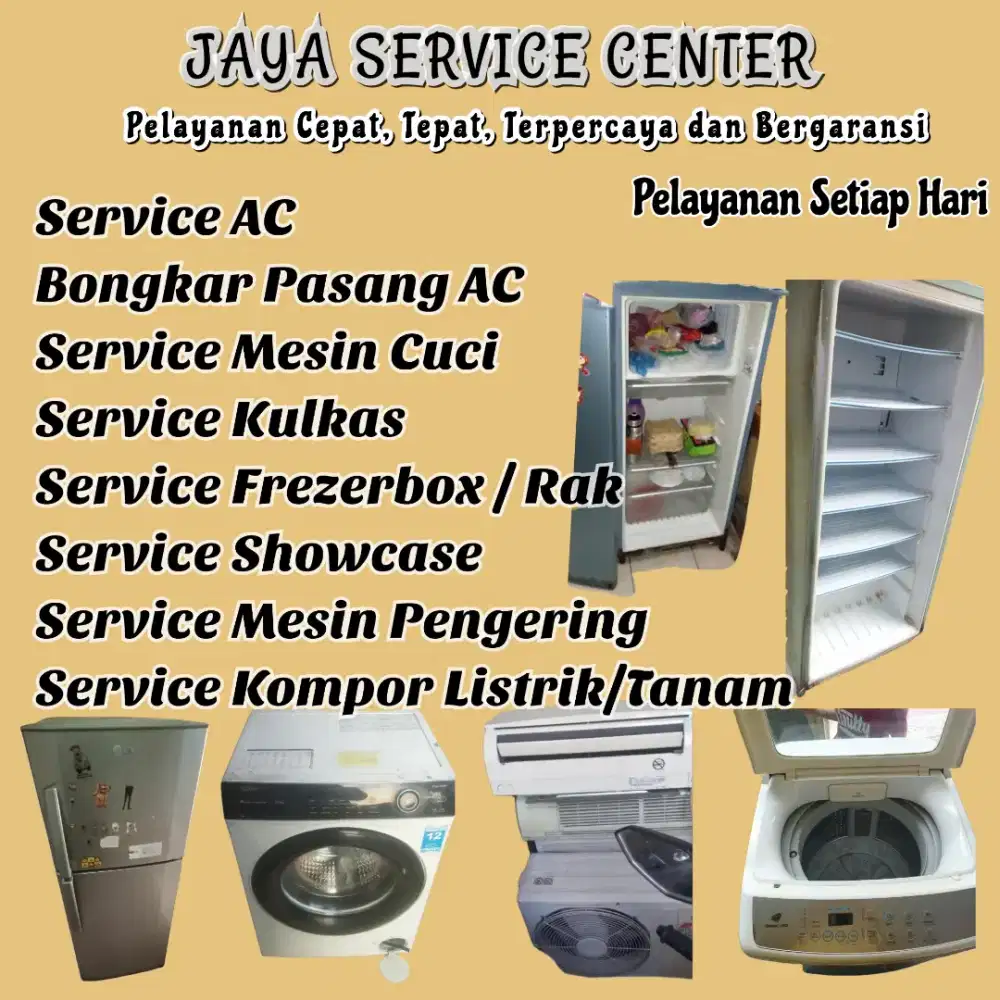 Service Kulkas Frezer Bongkar Pasang AC Servis AC Mesin Cuci Tegalsari
