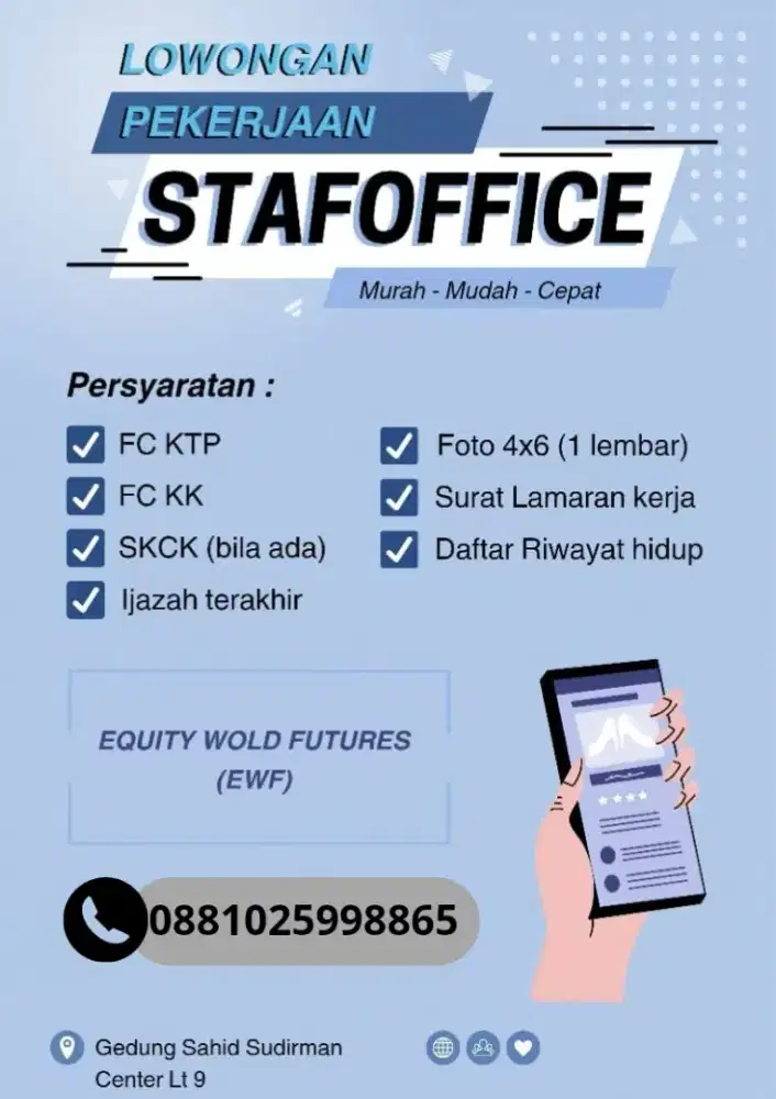 Lowongan Pekerjaan !