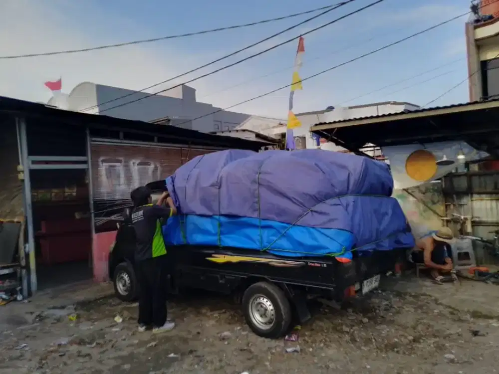 Jasa angkut pindahan kontrakan pakai pickup losbak
