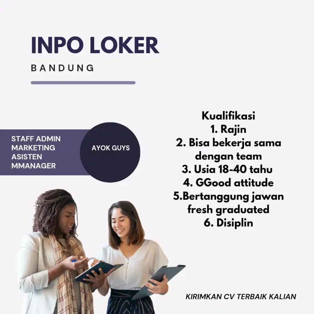 INFO LOKER BANDUNG