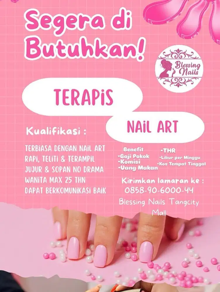 Terapis Menipedi nail art