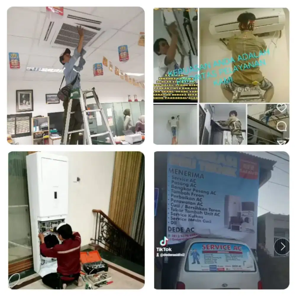 Jasa service AC,kulkas,mesin cuci,softcase dll