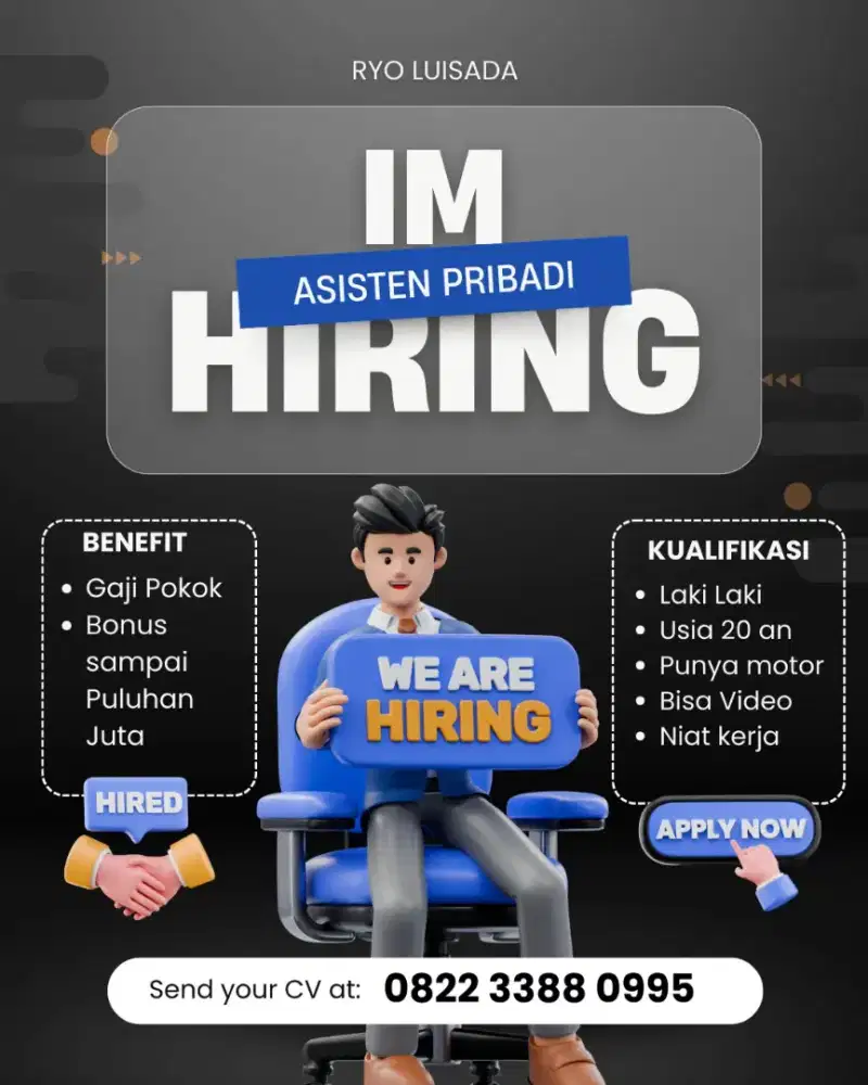 Asisten Pribadi Gaji sampai Dua Digit