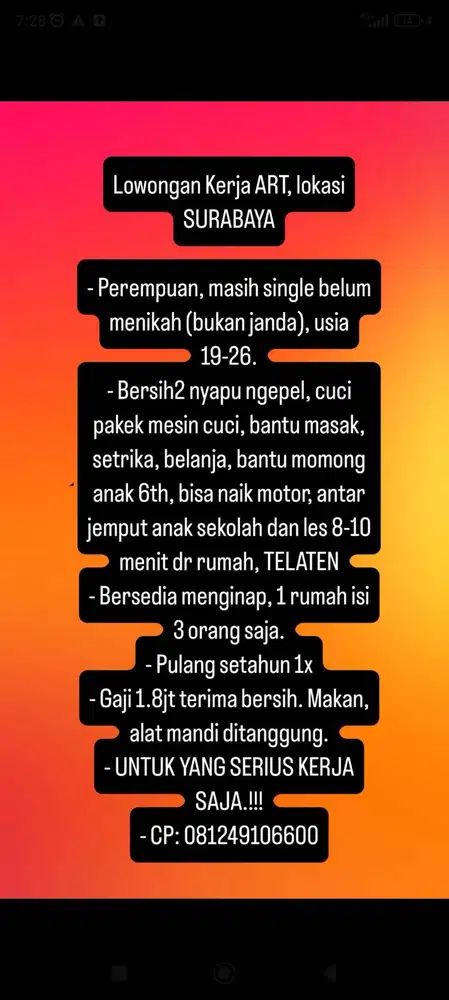 Lowongan kerja art Surabaya