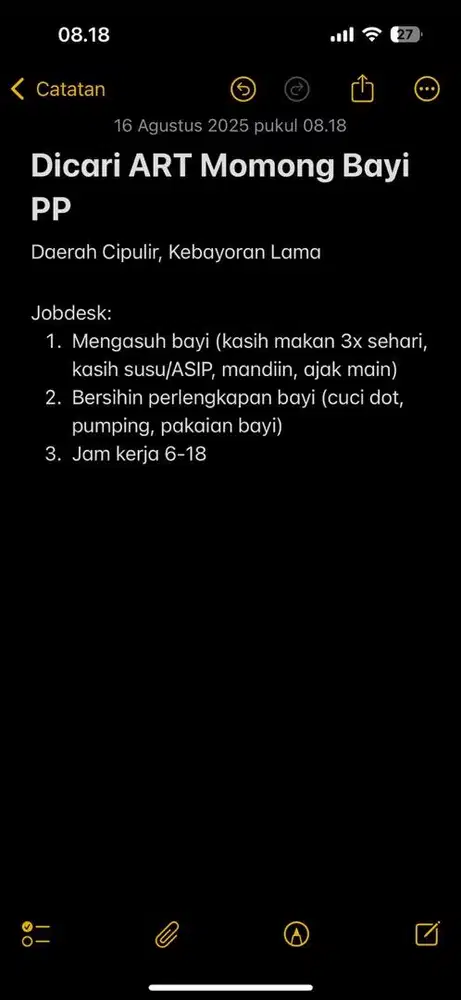 ART PP Momong Bayi