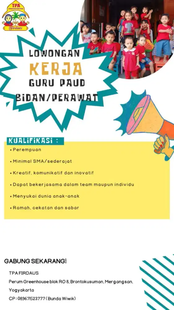Dibutuhkan segera