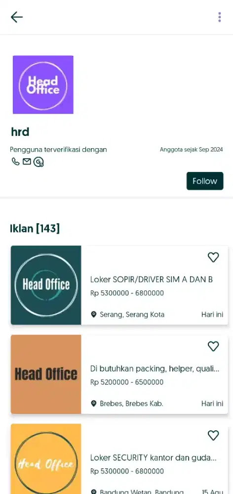 Ini lowongan Penipuan Bukan ya? Lebih lengkap baca deskripsi