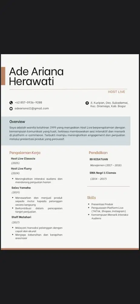 Info lowongan kerja