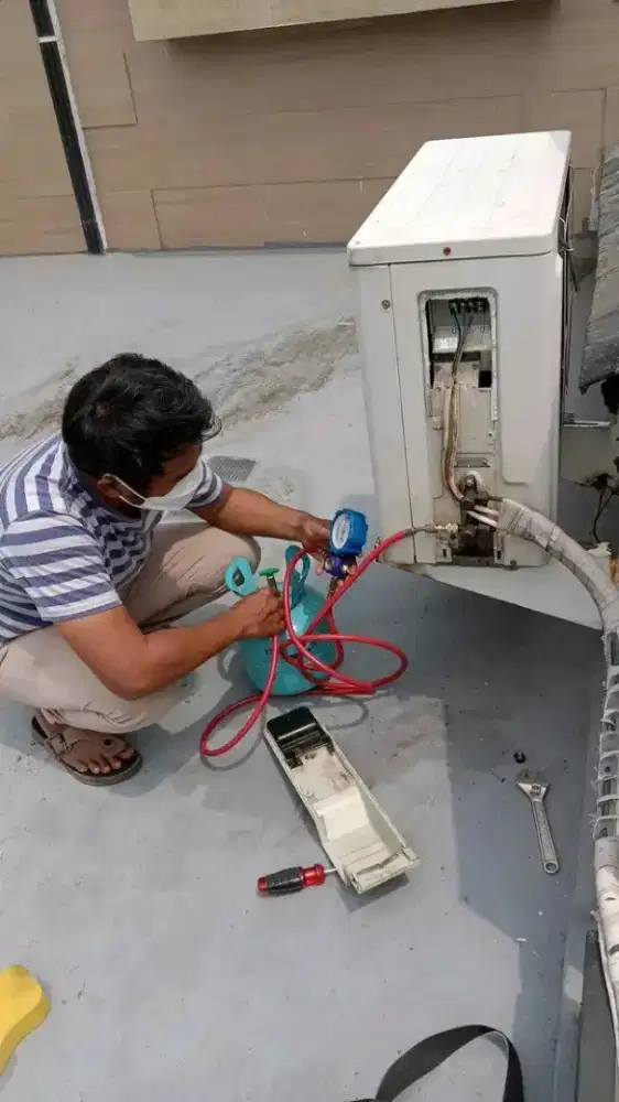 Cuci ac bongkar psang ac