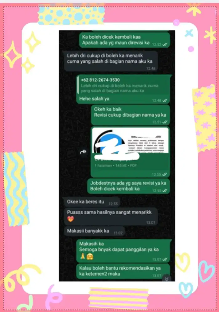 JASA CV + SURAT LAMARAN
