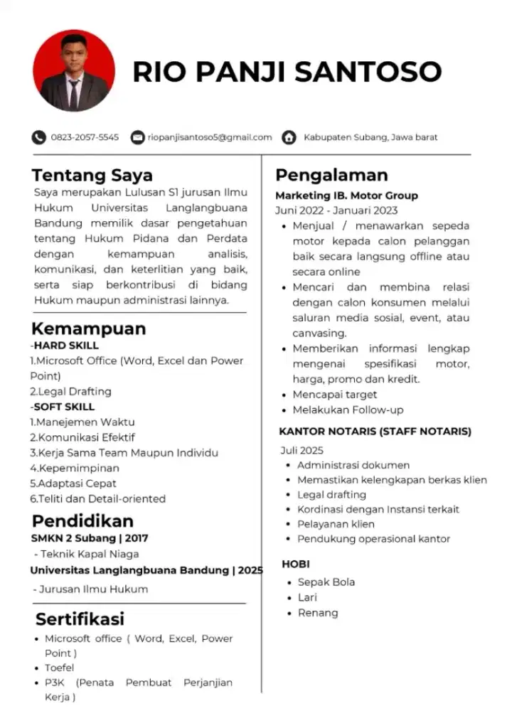Infomarsi lowongan pekerjaan